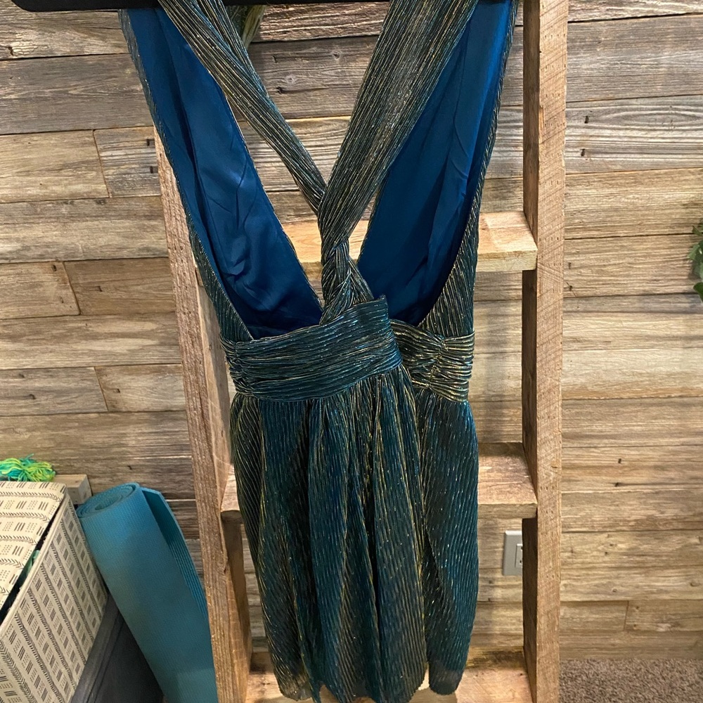 Sheer blue dress from lulus